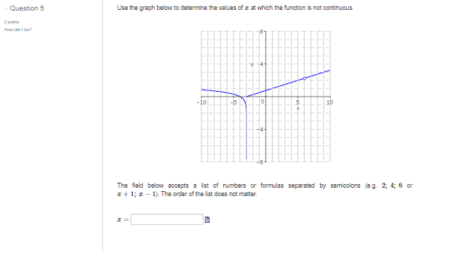 c at which the function is not continuous. How Did I Dar