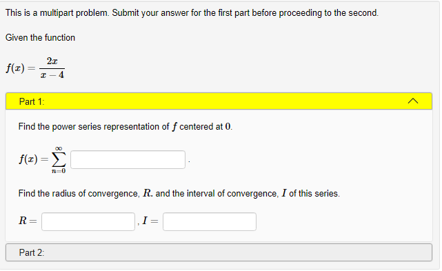 interval of convergence, I R I =Given the power series DO 7"