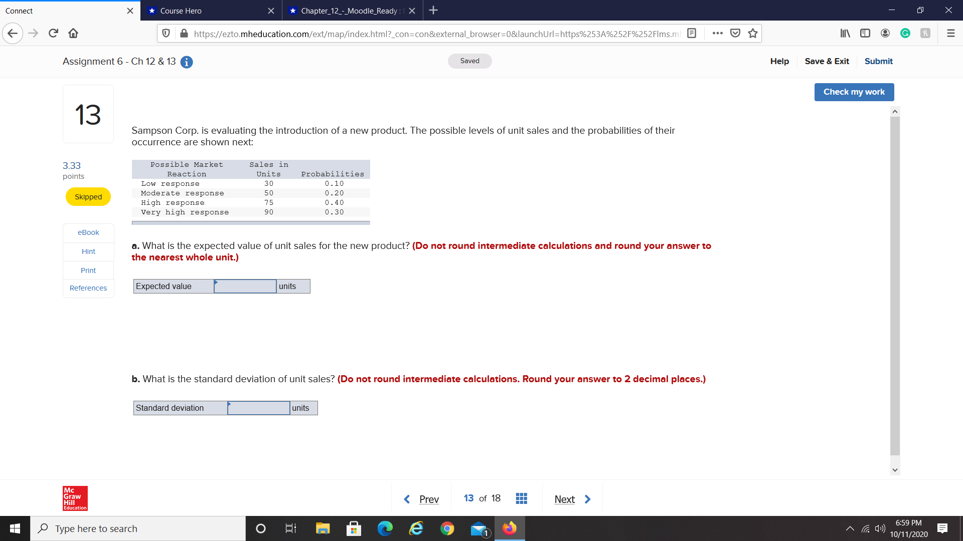 please answer Connect X *Course Hero X Chapter_12_-_Moodle_Ready : E X +