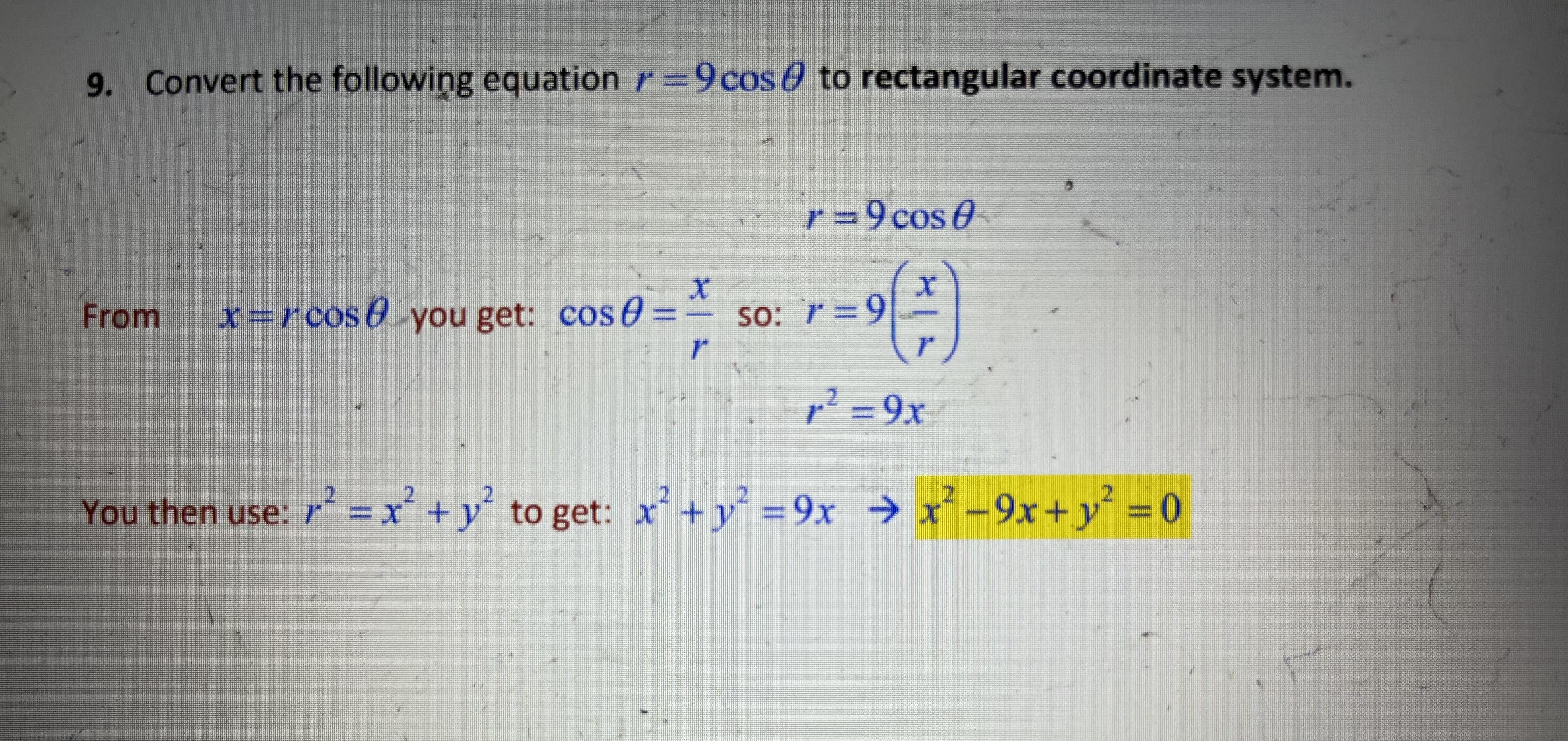 4 to cylindrical coordinate system. Express your final answer as a function