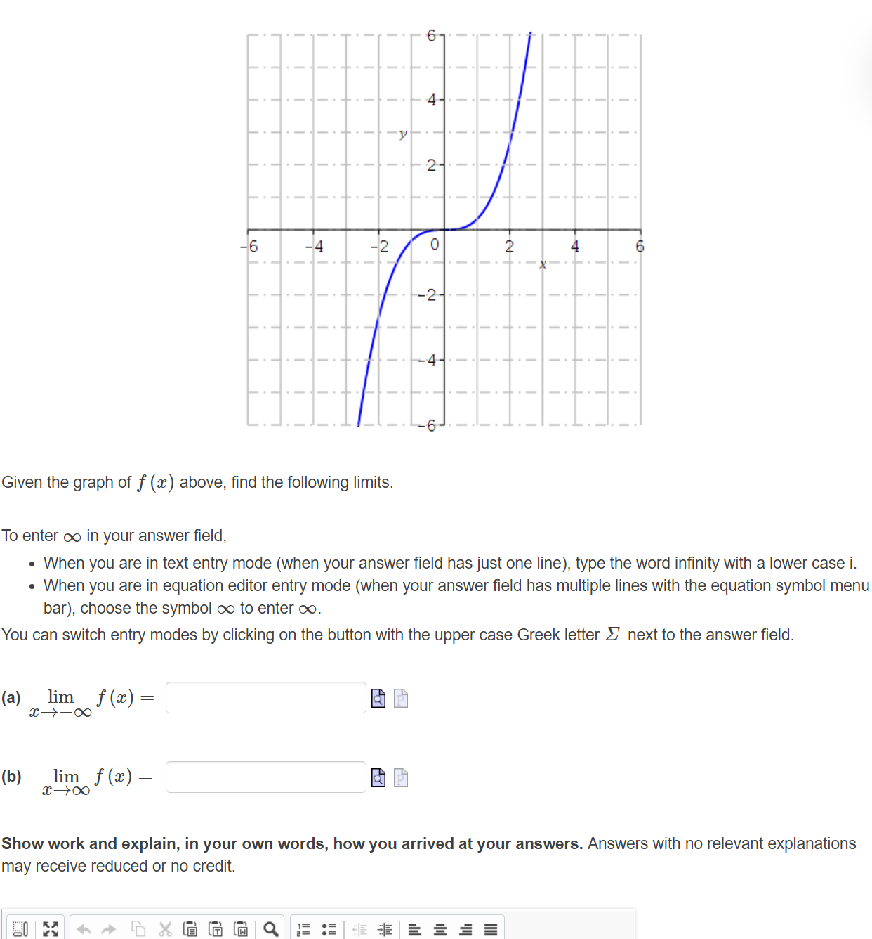  4- 2- -6 -4 0 -2- -4- Given the graph of