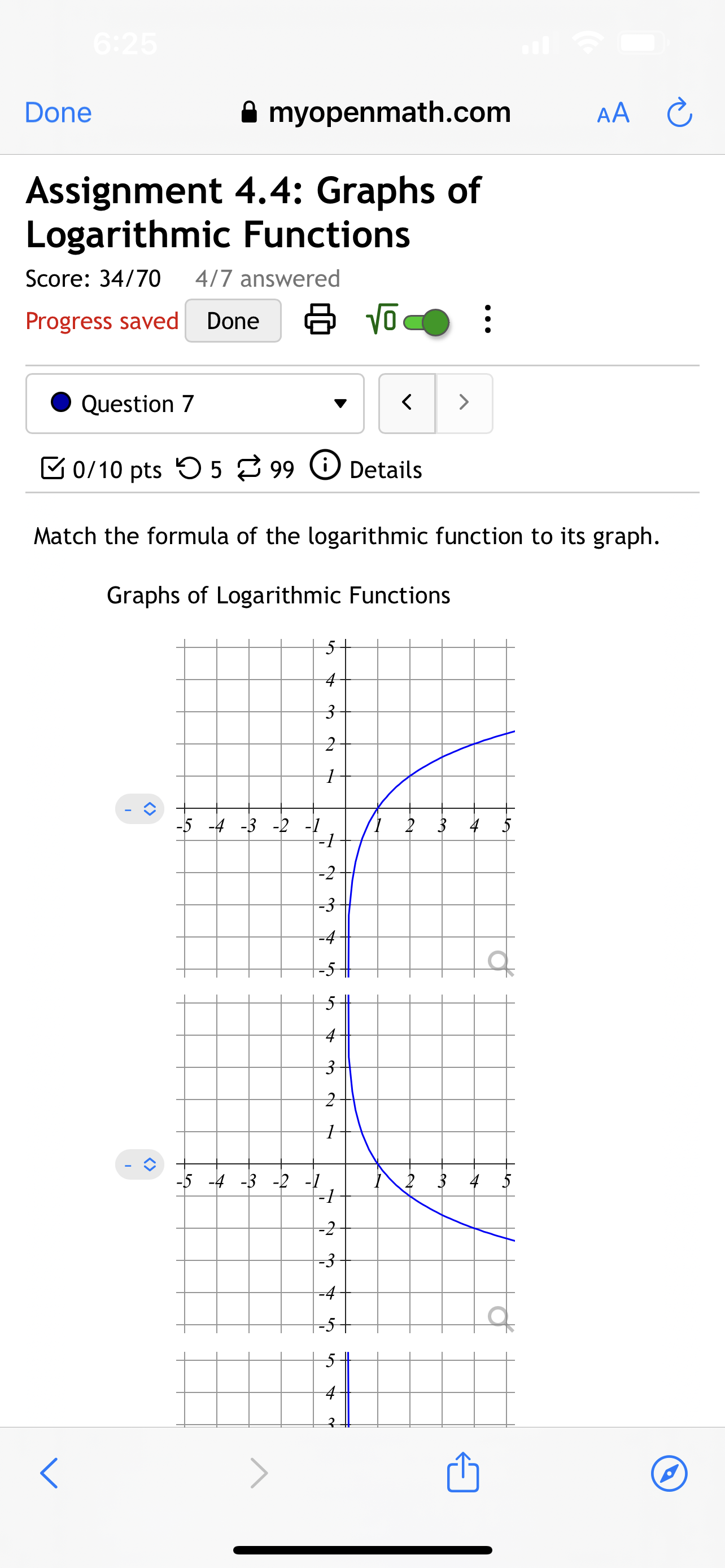 Done (a) 'l/c. 0 Question 2 v B 0/10 pts '0 5