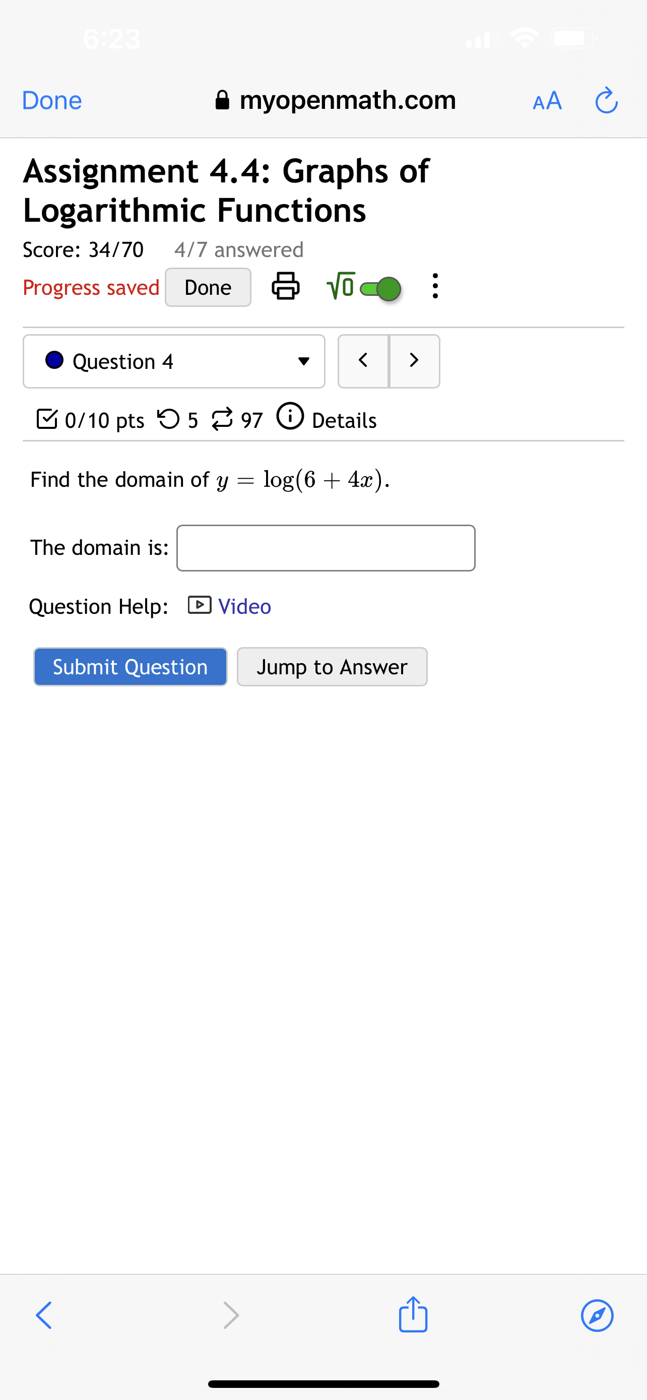 9 5 ~ 97 0 Details Find the domain of y =