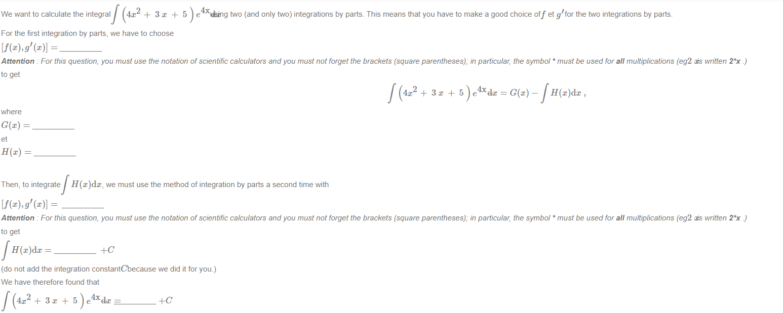 = Then, to calculate the integral / H( u ) d we