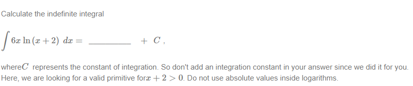 must use the method of integration by parts a second time with