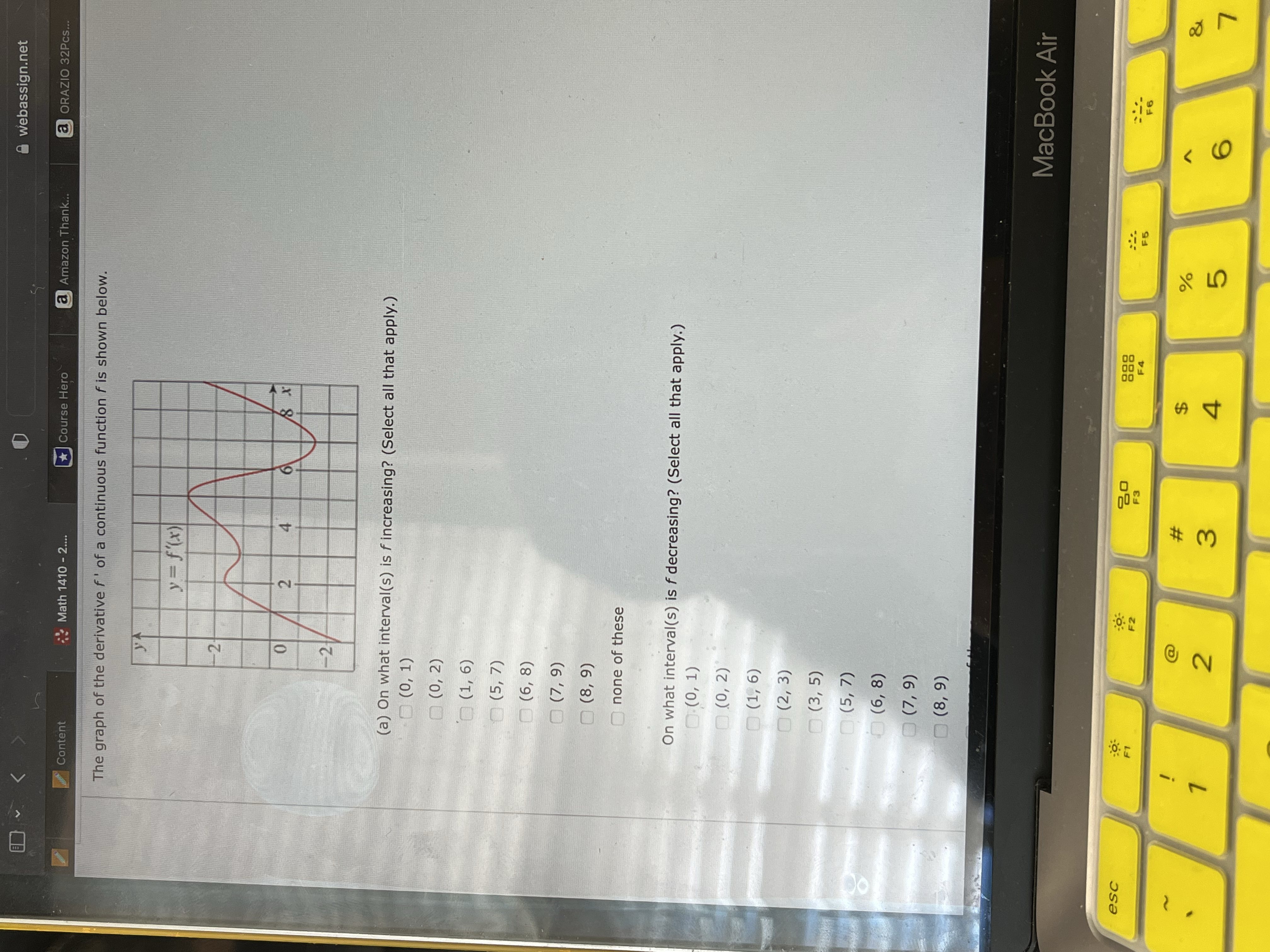 webassign.net a ORAZIO 32PCS... Content Math 1410 - 2... Course Hero