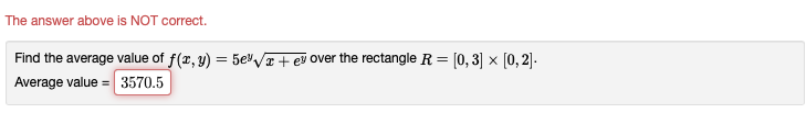 Please help. Thank you! The answer above is NOT correct. Find the