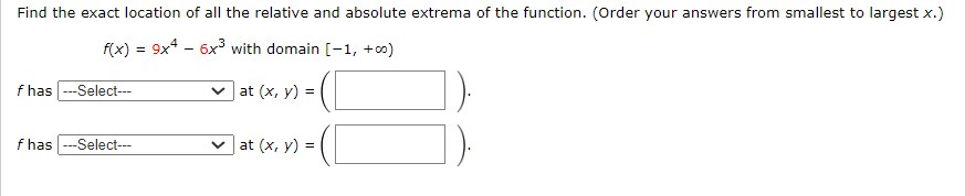 are not relative extrema 4 2 X -6 -2 2 4 6
