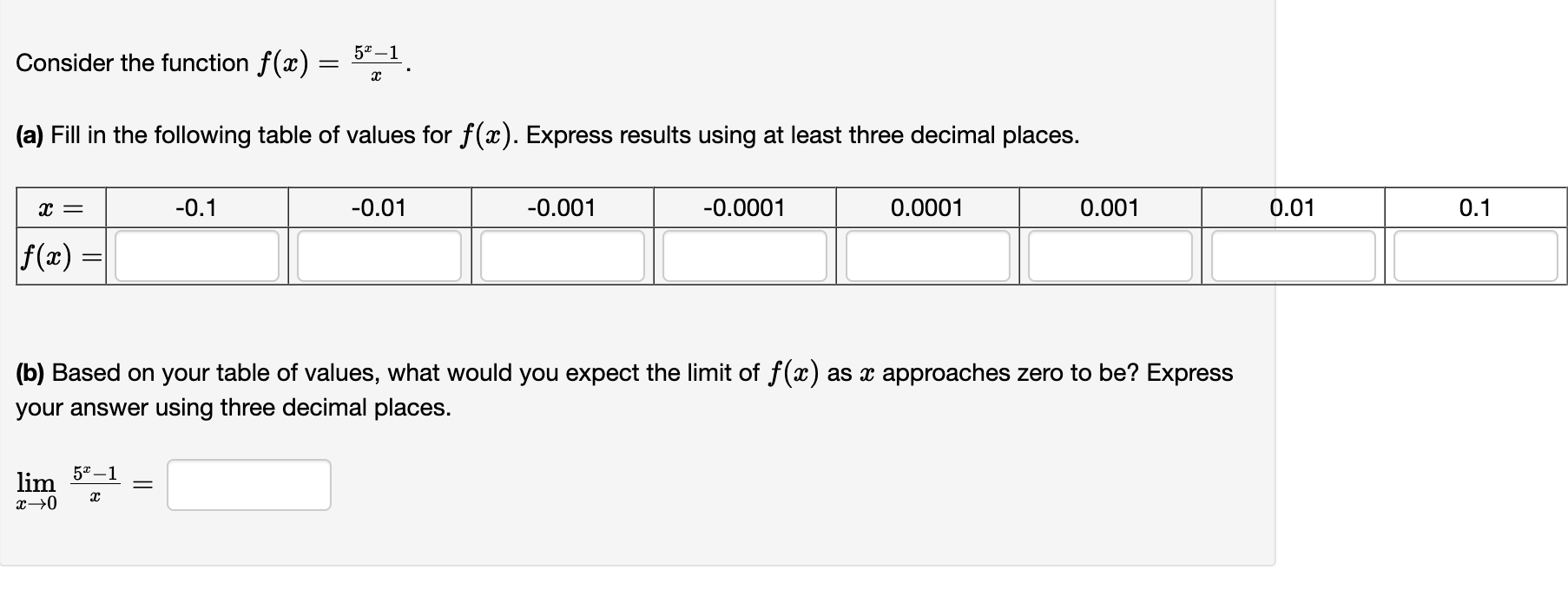 = F(x).Consider the function at) = {75:26. (a) Fill in the following