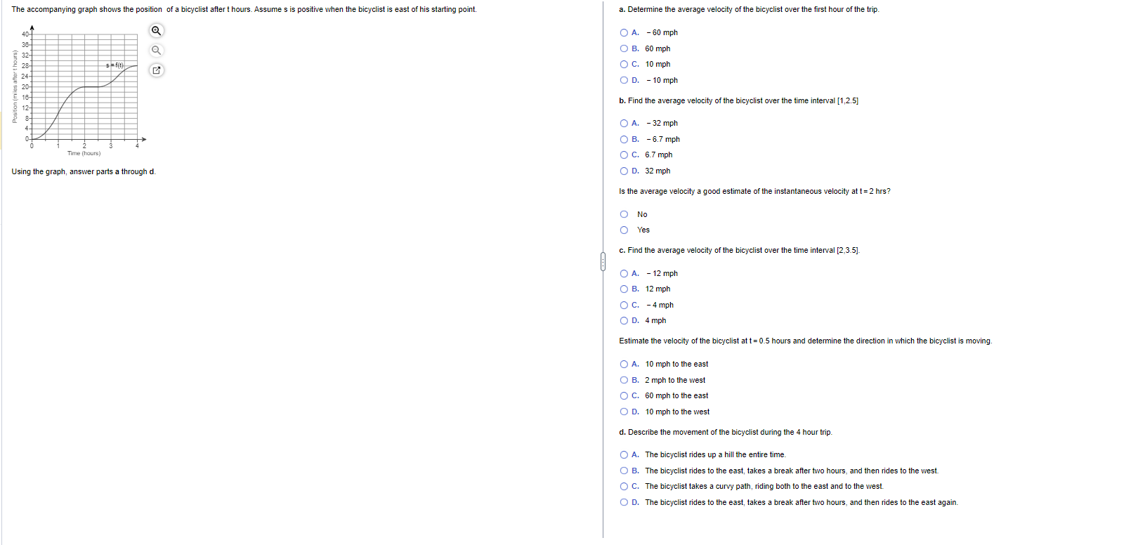dropped is s(t) = 1936-16t". Determine the velocity and acceleration of the