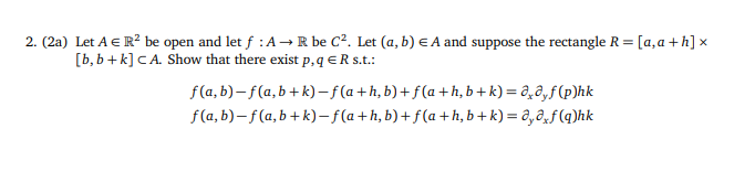 (2a) Let A c R' be open and let f : A