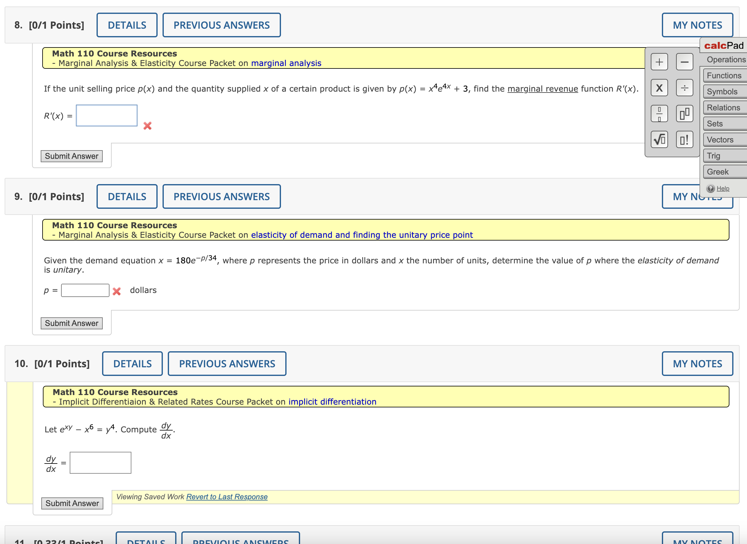 a comma-separated list of values. The order of the values does not