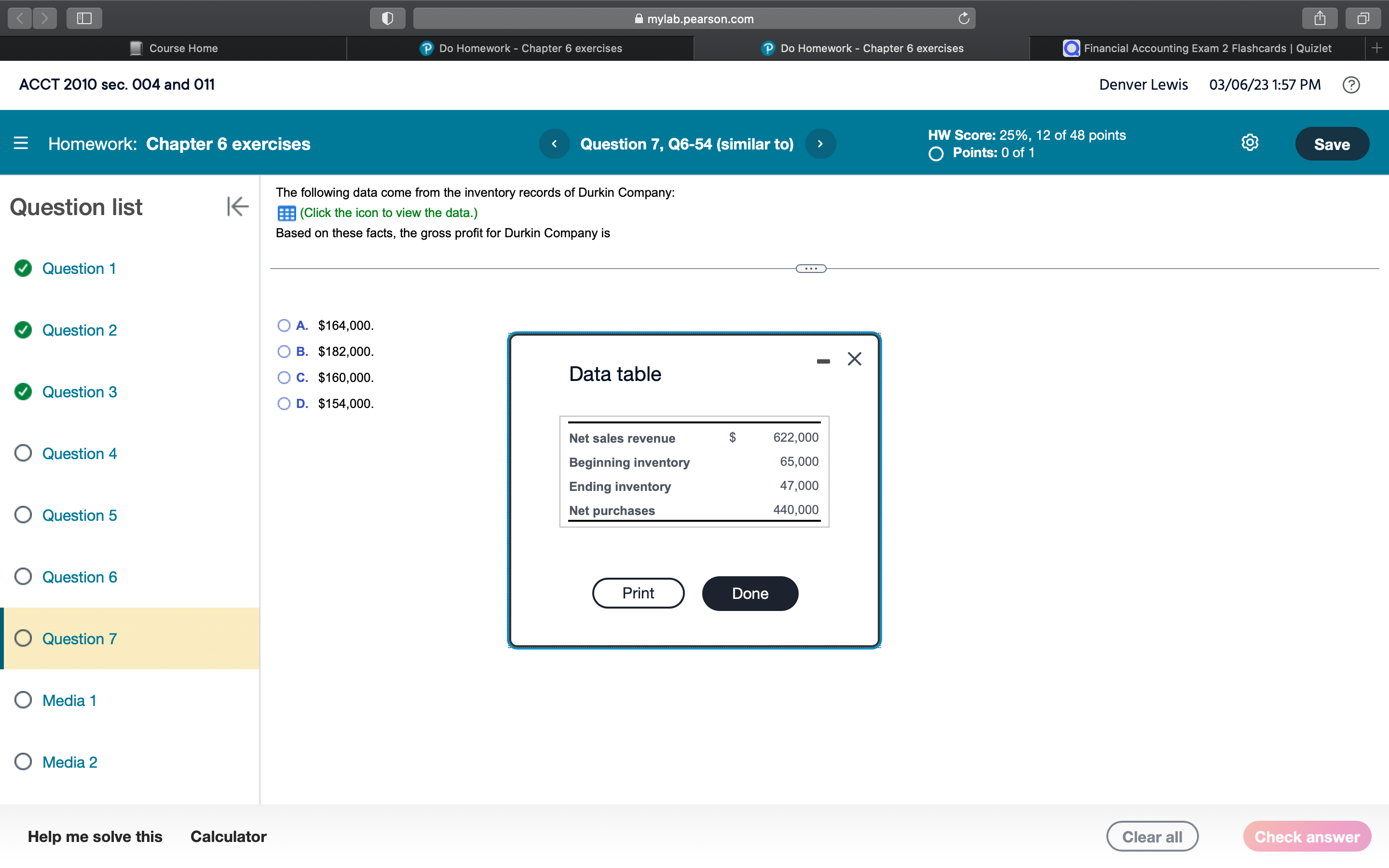  mylab.pearson.com C Course Home P Do Homework - Chapter 6 exercises