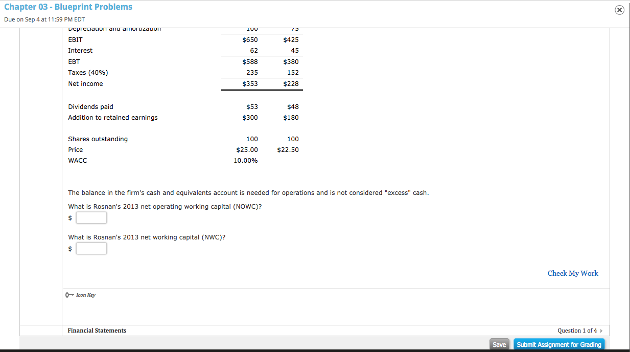  Chapter 03 - Blueprint Problems Due onSep4at11:59 PM EDT 3. 0