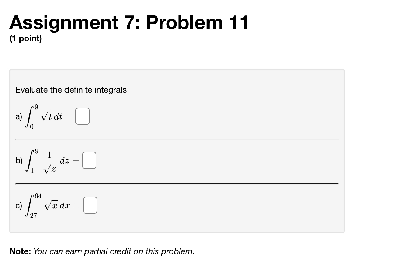 a ) (9x + 4x + 4) da = 4 9 b)