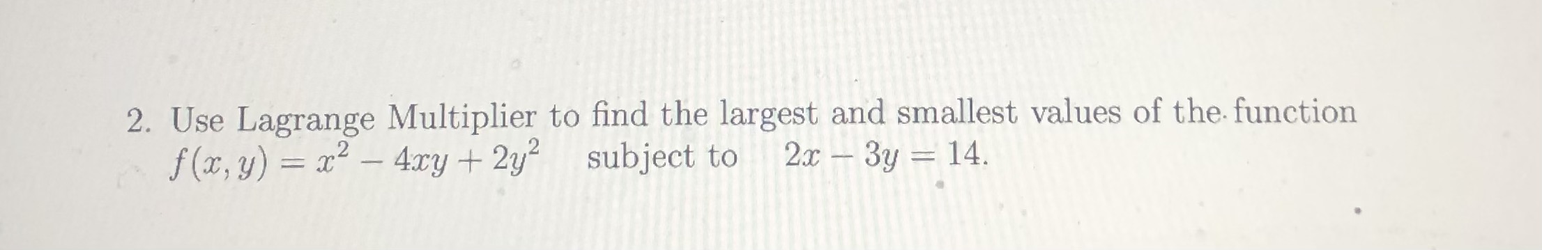 calculs 3Note: please write down the Answer by hand on paper 2.
