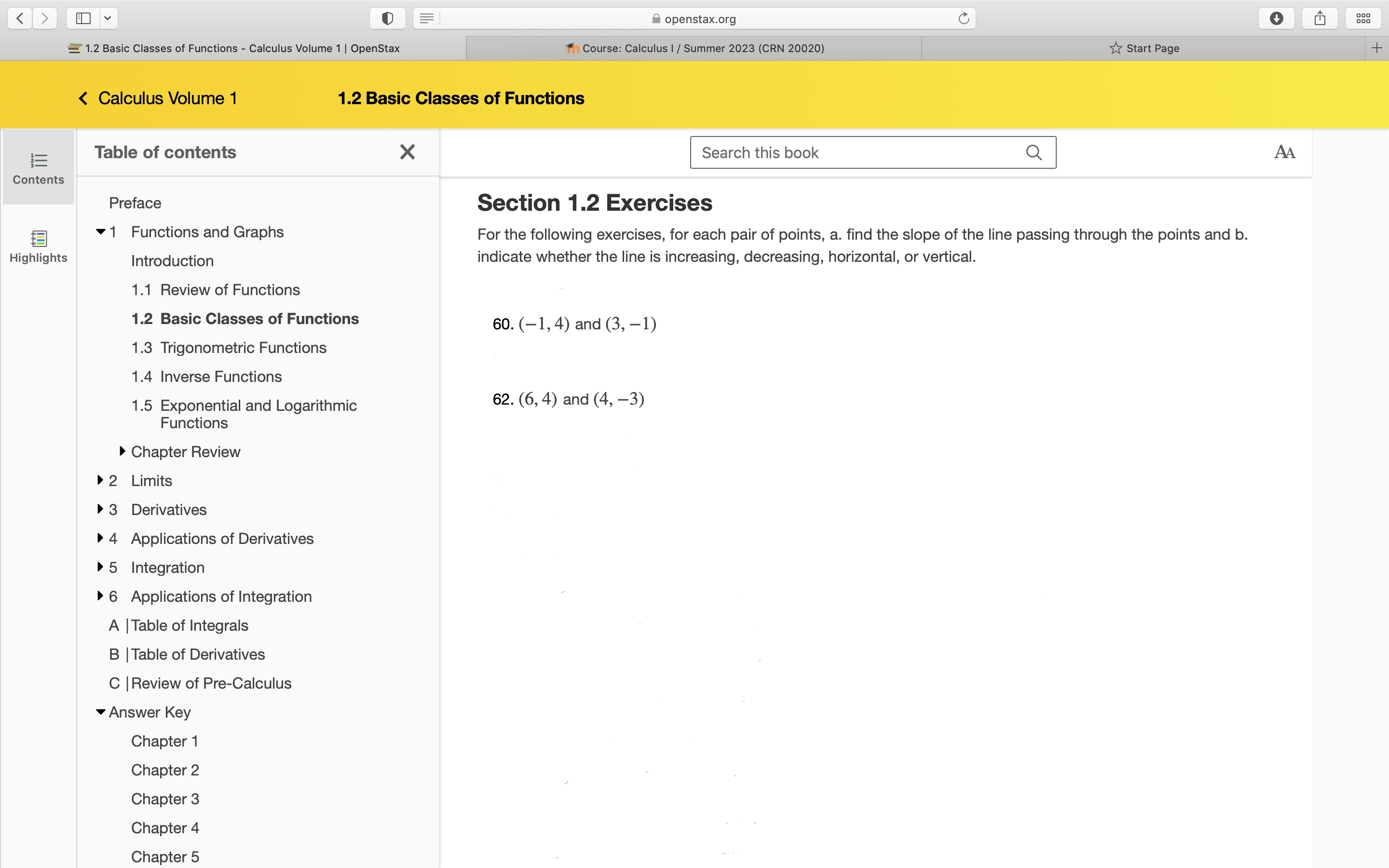 OpenStax ._ z 1_ Contents E Highlights Chapter Review D 2 Limits