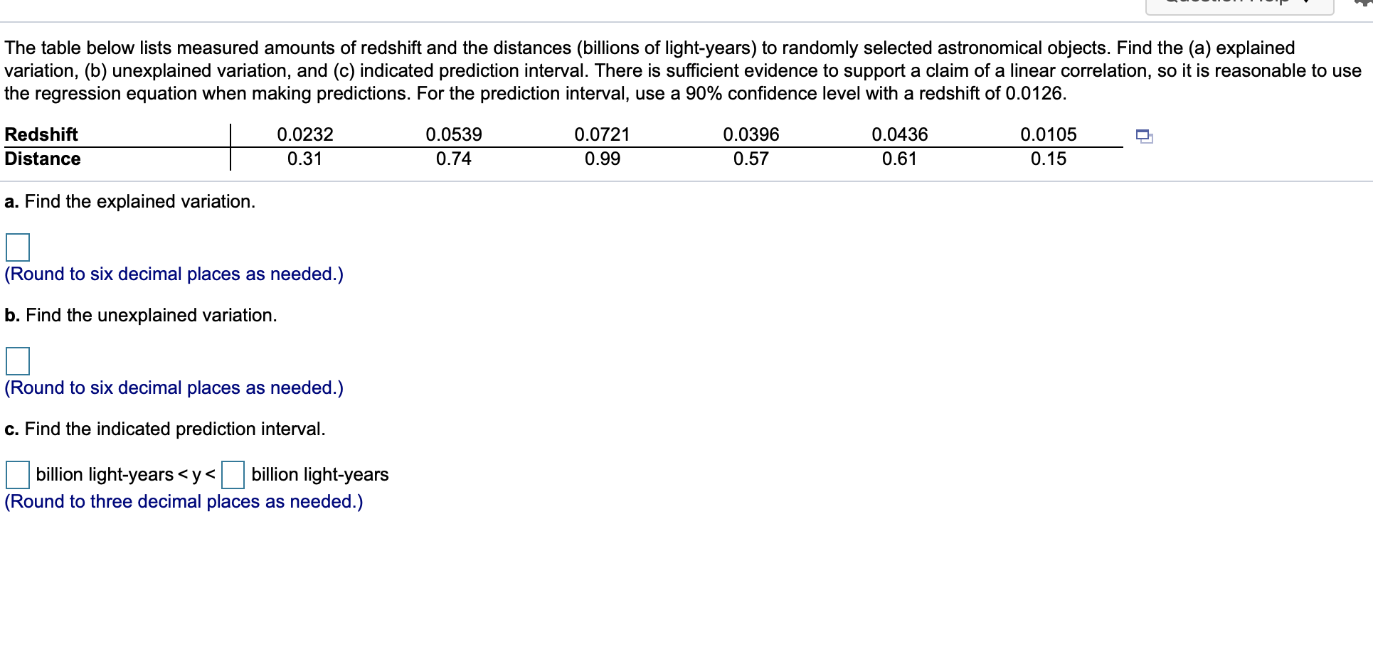 See screenshot '... ...,_ v .7. The table below lists measured amounts