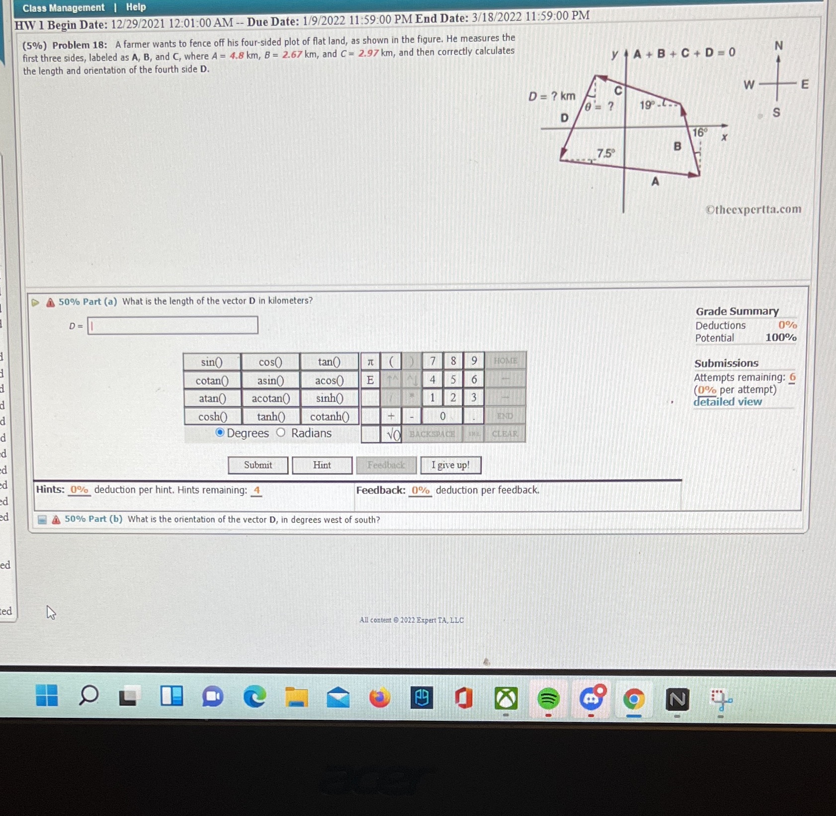 Class Management | Help HW 1 Begin Date: 12/29/2021 12:01:00 AM