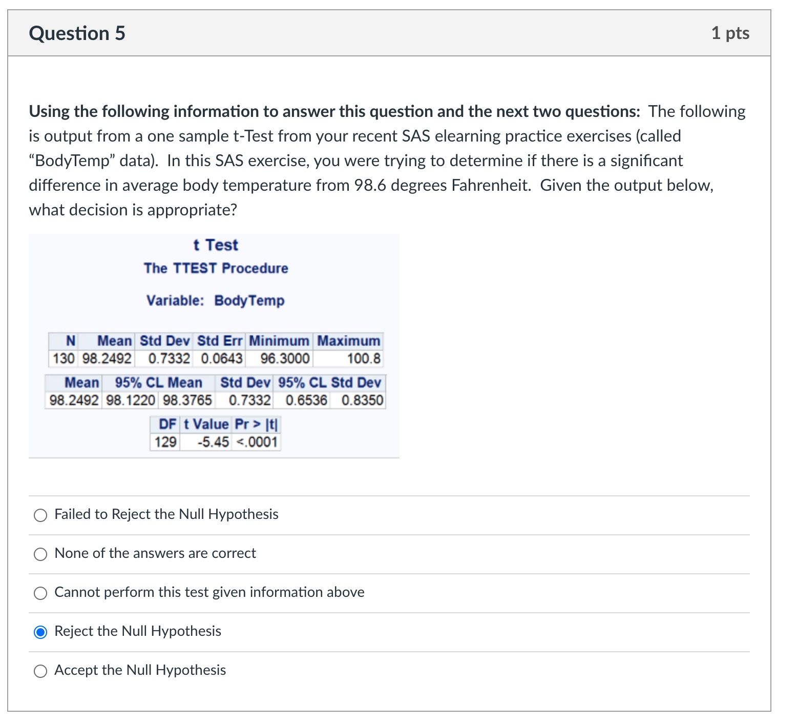 How to do this question Question 5 1 pts Using the following