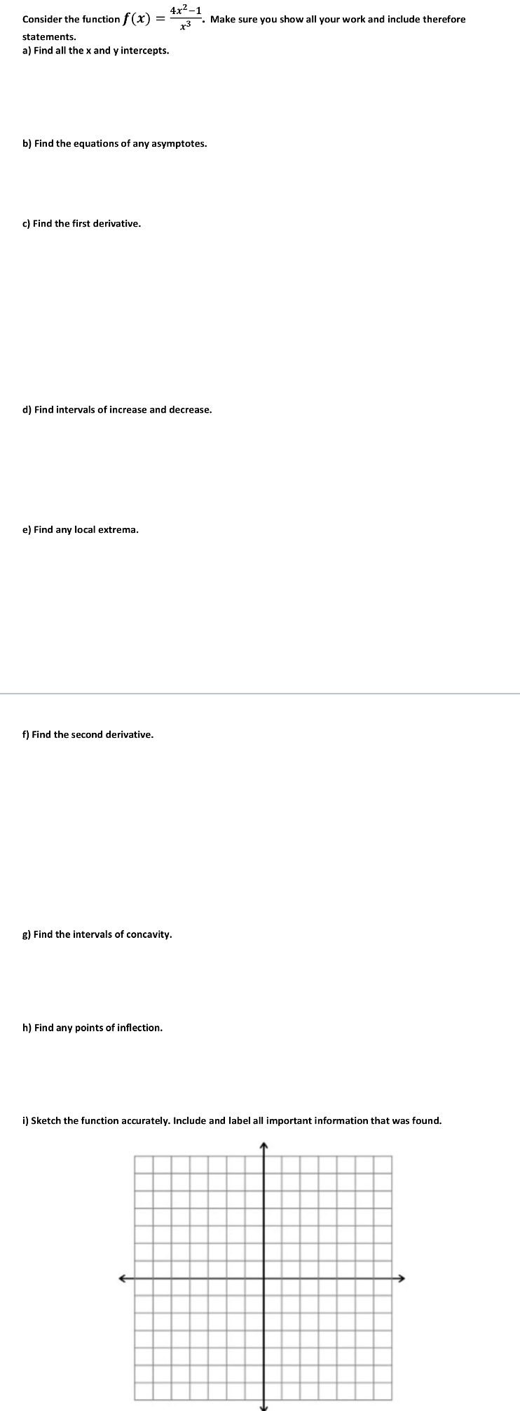 you show all your work and include therefore statements. a) Find all