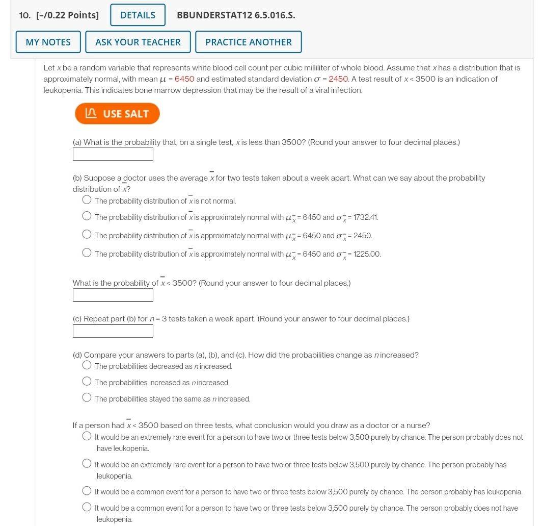 help please 10. [40.22 Points] DETAILS BBUNDERSTAT12 6.5.0165. MY NOTES ASK YOUR