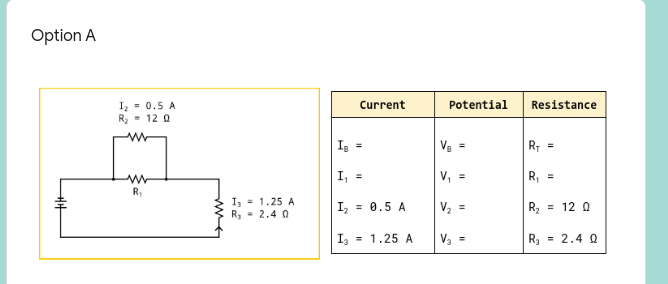2b. Imagine you used a voltmeter to measure the voltage drop across