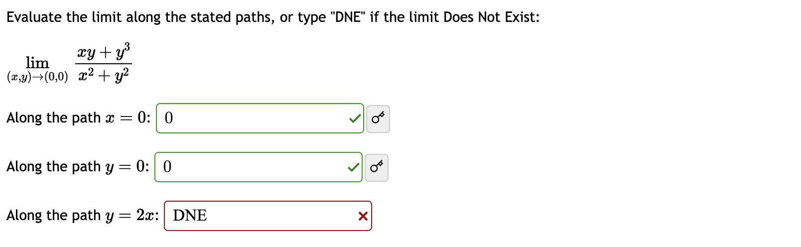 the limit Does Not Exist: 3 lim '\"y + y (mama) 9:2