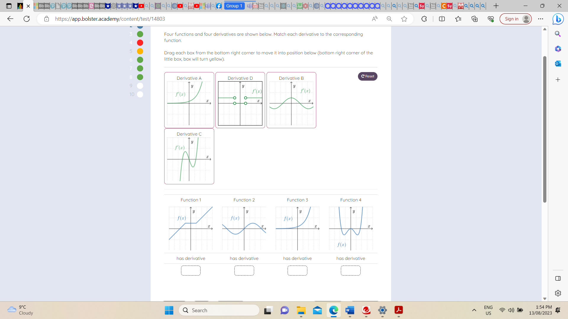 Falalalalaaaaaaaaaa| |a|a|a|a|=/asya| |csy a|9/Q/al + X C & https://app.bolster.academy/content/test/14803 Sign in .