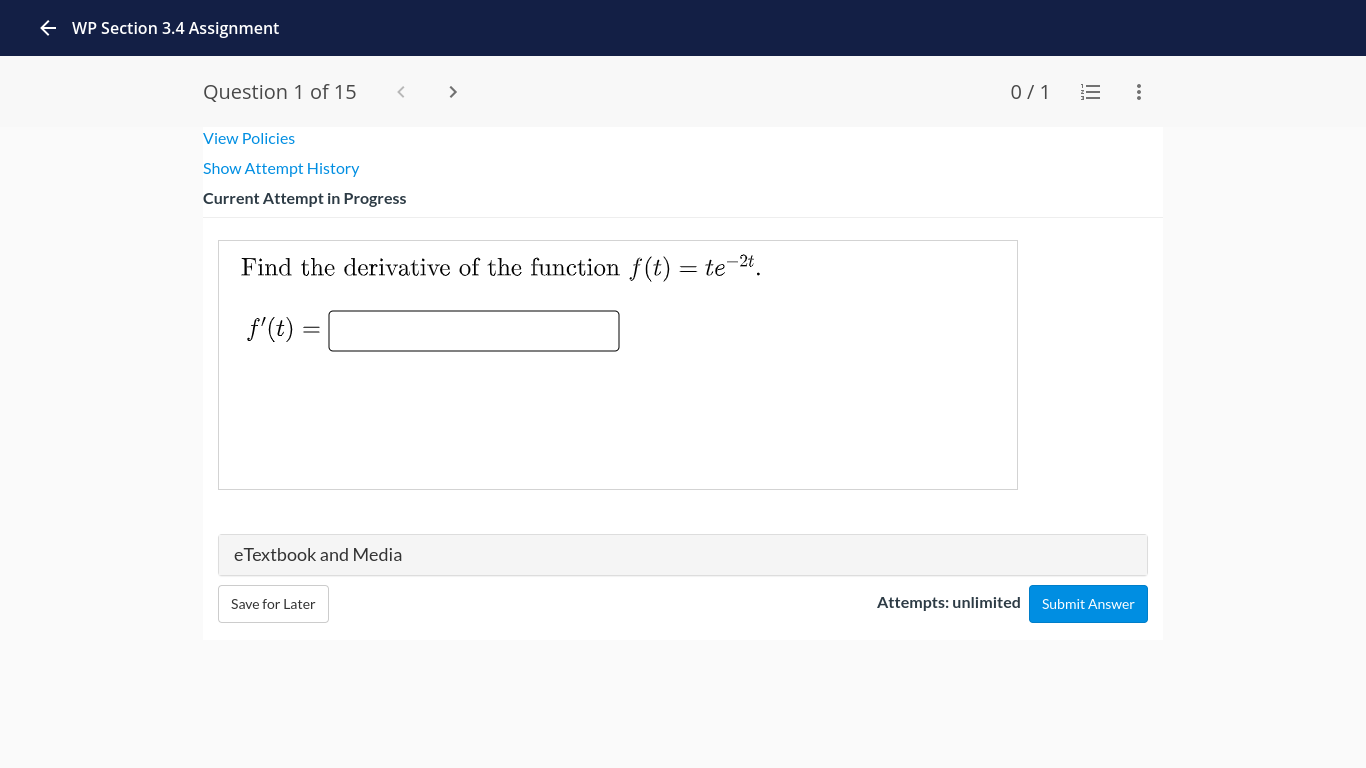 Progress Find the equation of the tangent line to the graph of