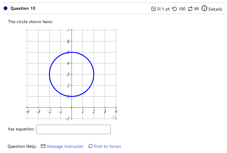 instructor D Post to forum I Question 15 E 011 pt "0100