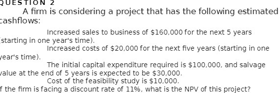 following estimated `ashflows " INCREASED Sales to BUSINESS Of $ 1GO. OOO