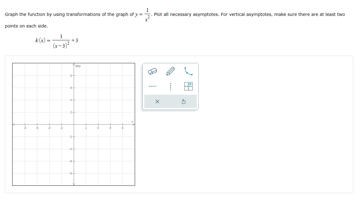  1 Graph the function by using transformations of the graph ofy