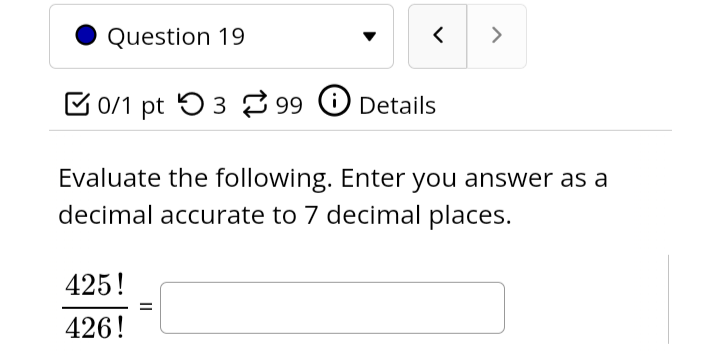 0 Question 19 v BUM pt '0 3 8 99 6)