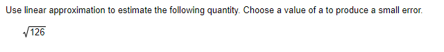 a. Write the equation of the line that represents the linear approximation