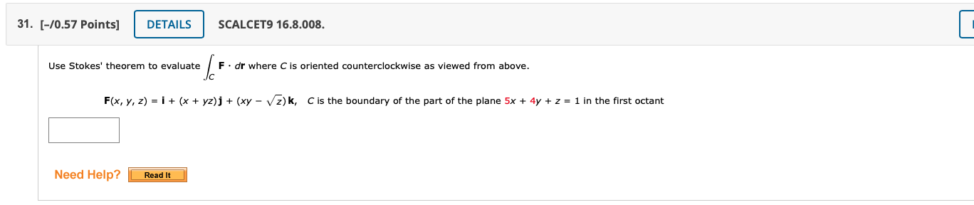 it's correct appreciated 28. [40.57 Points] SCALCETQ 16.1026. M Evaluate the surface