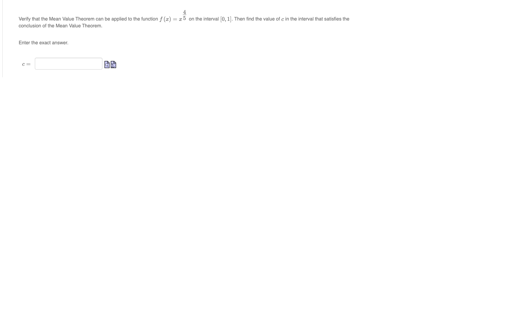  4 Verify that the Mean Value Theorem can be applied to