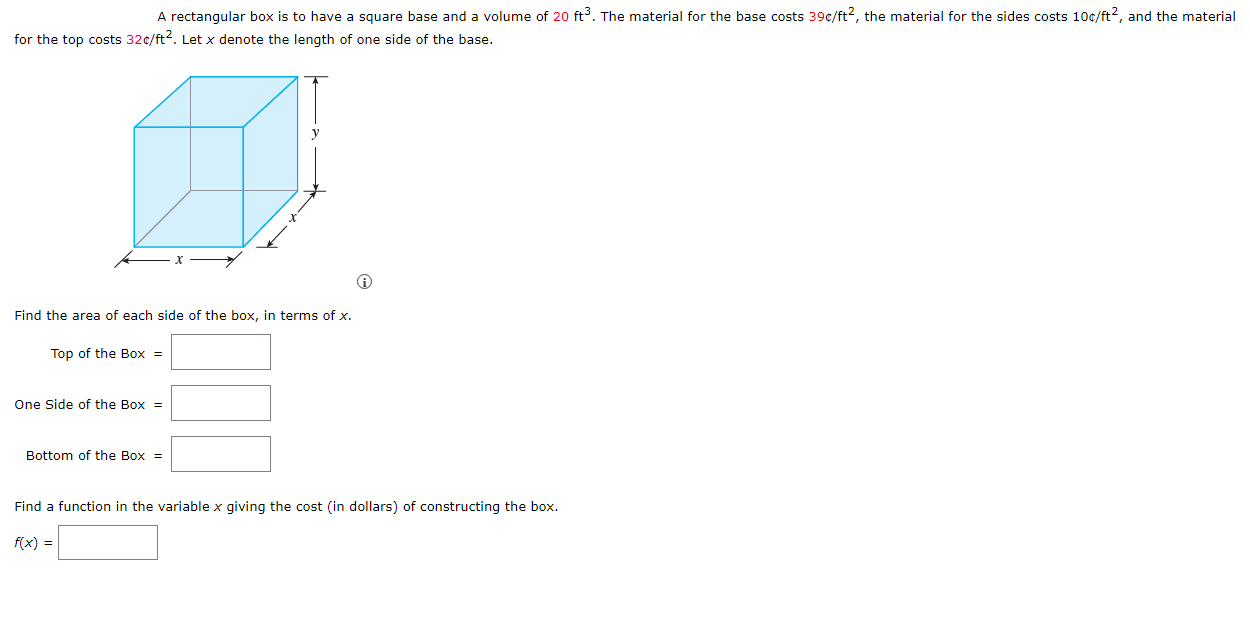 need help to solve please see attached A rectangular box is to