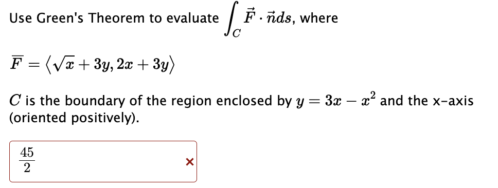 where C F= 2 C is the boundary of the region enclosed