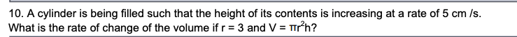 $ 1when r = B? \f3. A sphere is expanding at the