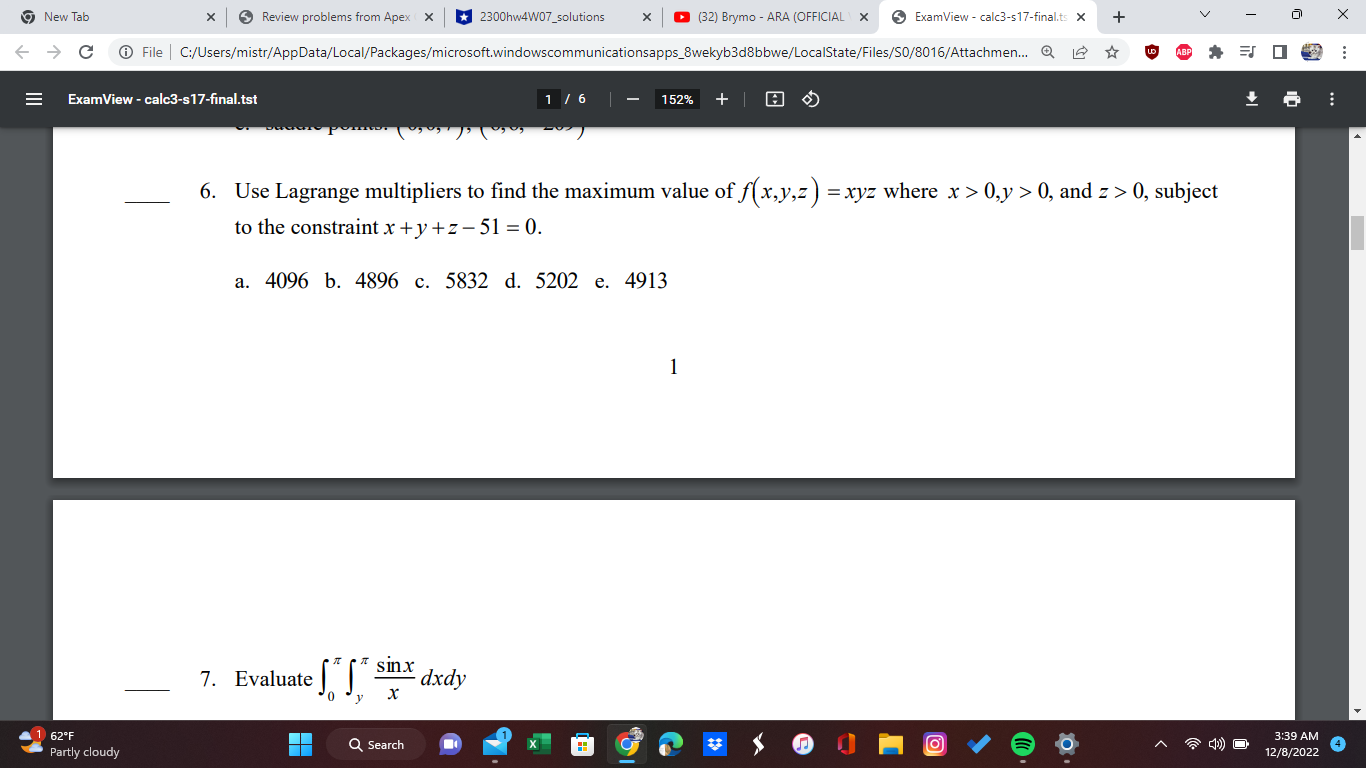 *2300hw4W07_solutions X (32) Brymo - ARA (OFFICIAL ) X 5 ExamView -