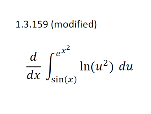 of Calculus, part 1, to find each derivative. 1.3.156 1.3.159 (modified) d
