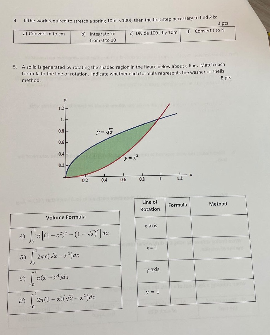 4-5 need help asap !! 4. If the work required to stretch