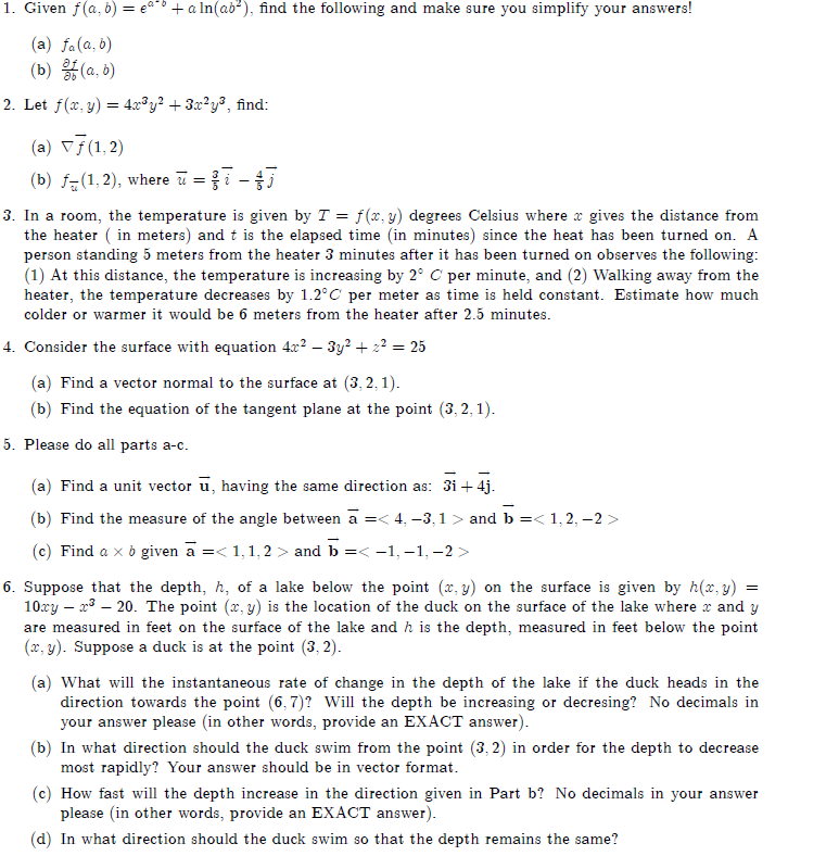 1. Given o. o} = e\" + o Inlosll. nd the