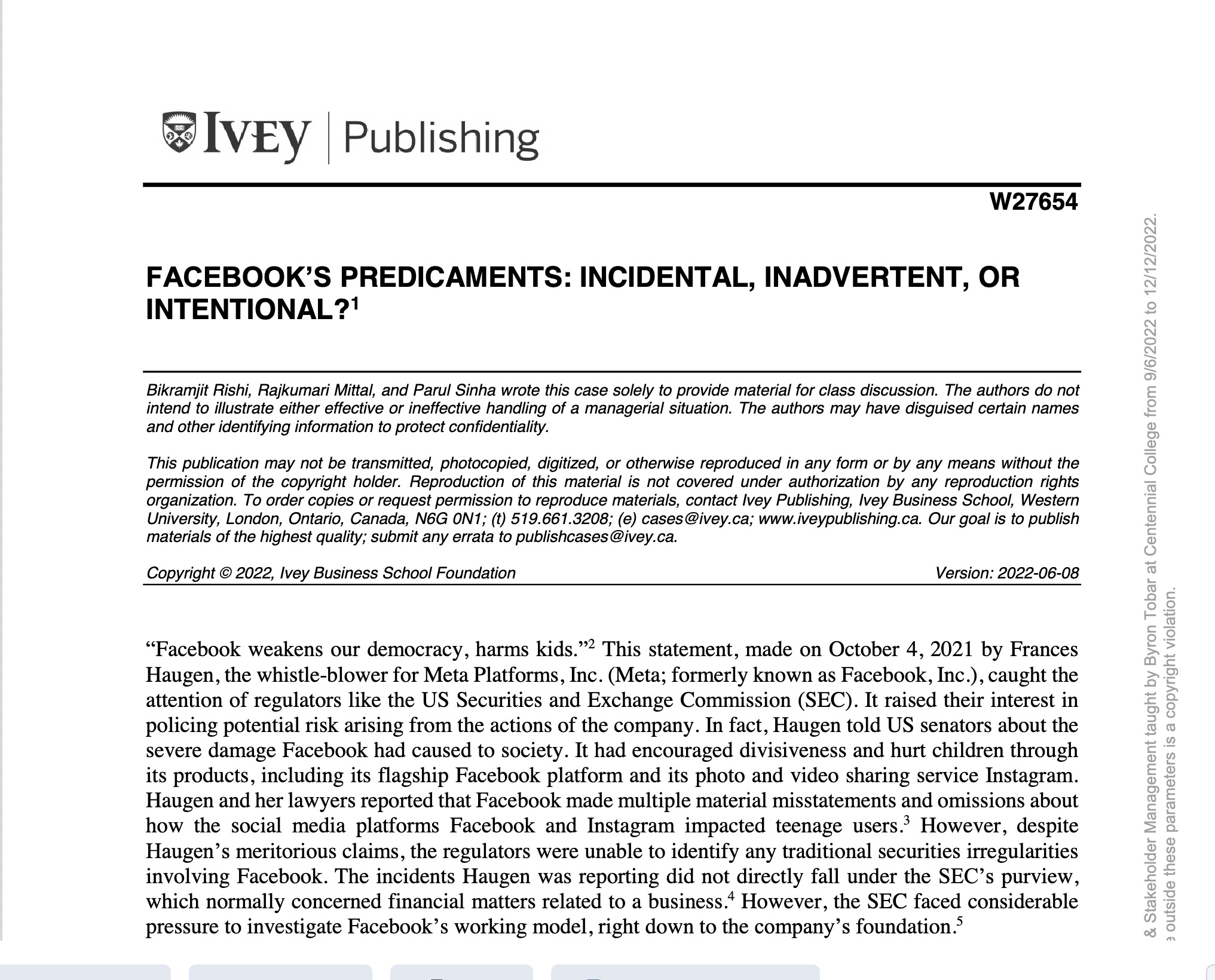 intend to illustrate either effective or ineffective handling of a managerial situation.