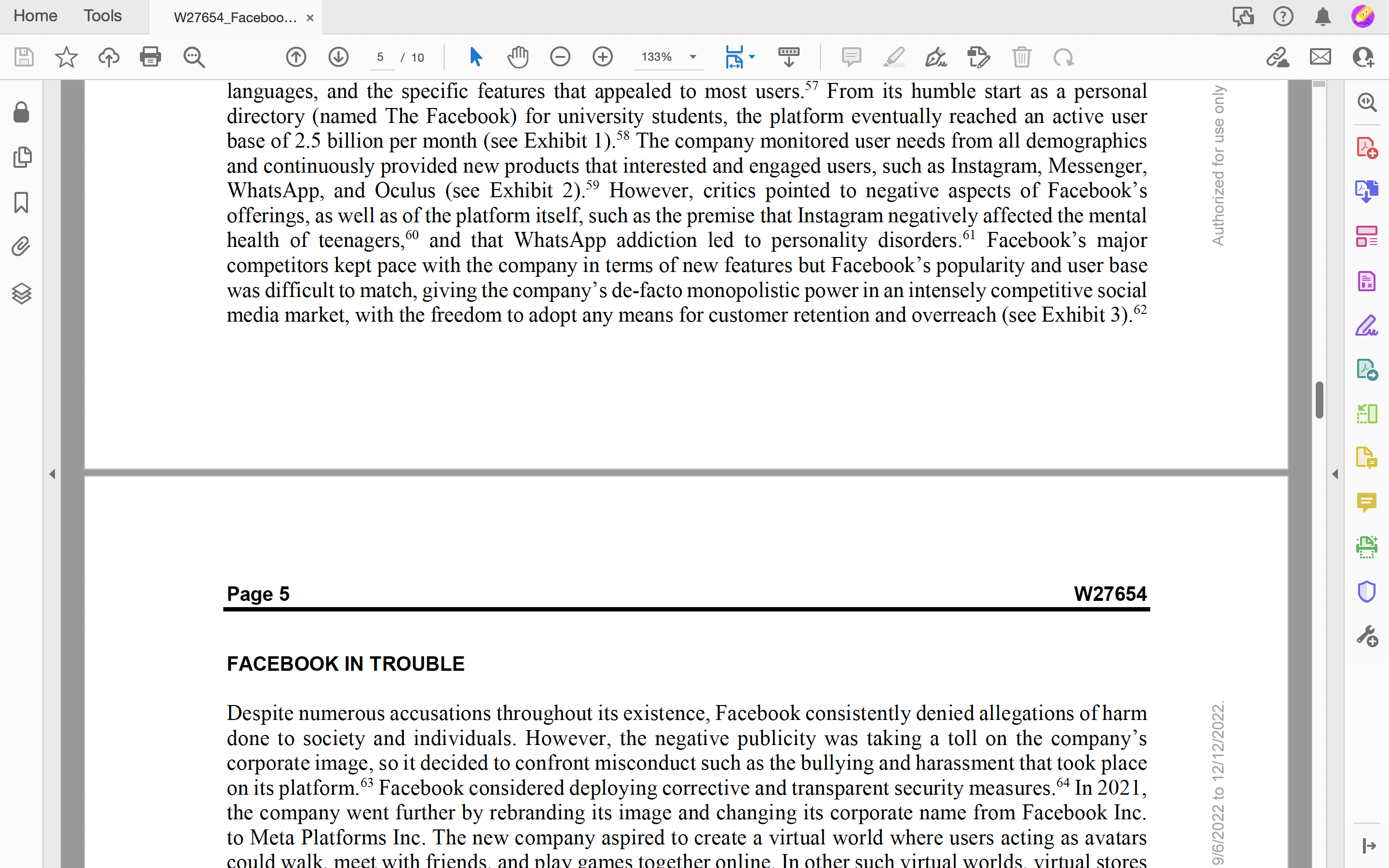 Management taught by Byron Tobar at Centennial College from 9/6/2022 to 12/12/2022.