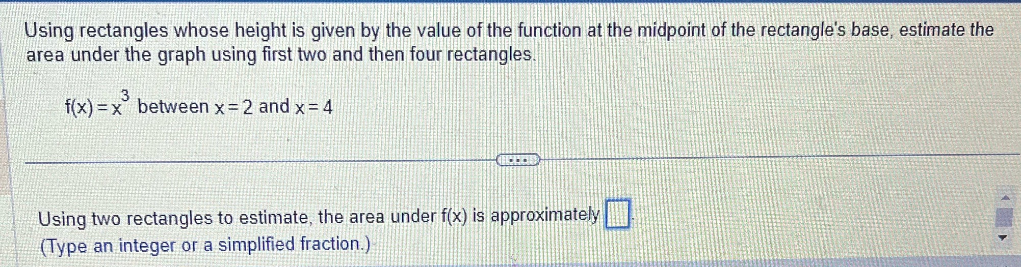  Using rectangles whose height is given by the value of the