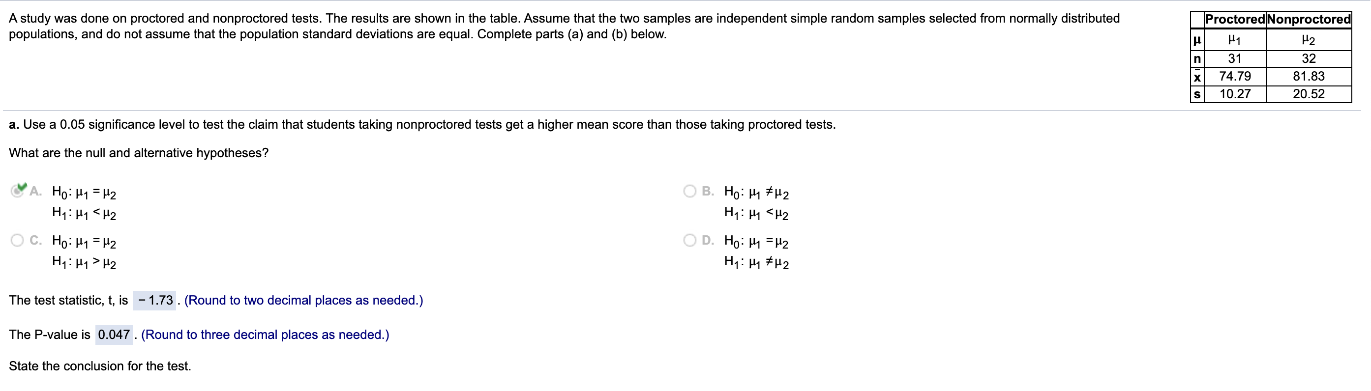 Hi. I need help on this stats question. I only need to