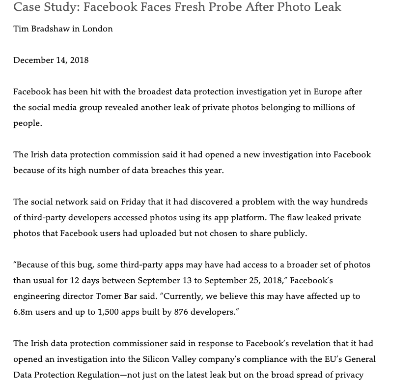 another leak of private photos belonging to millions of people. The Irish