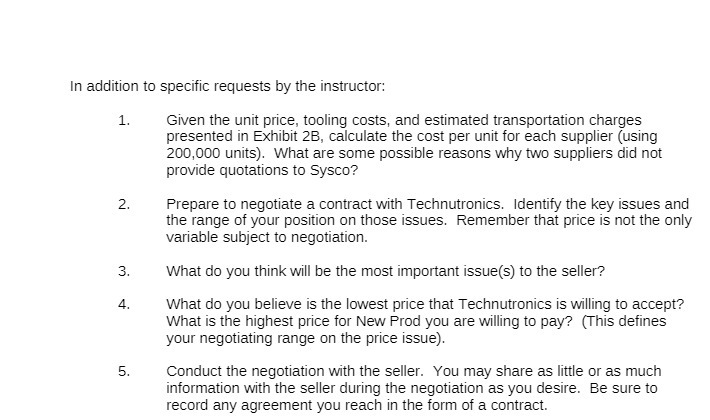 the unit price, tooling costs. and estimated transportation charges presented in Exhibit